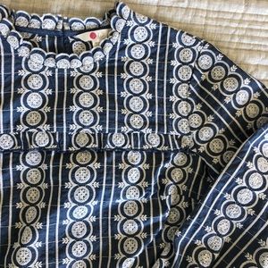 Boden 100% cotton 3/4 sleeve top